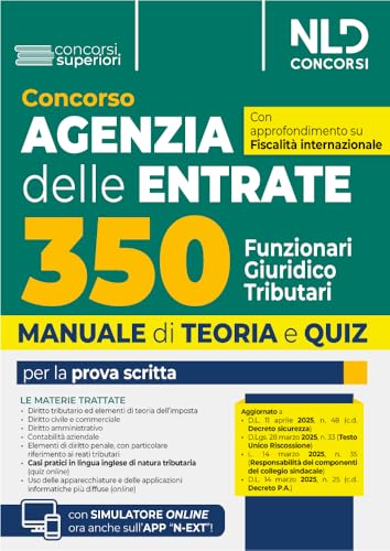 Concorso 350 Funzionari giuridico-tributari Agenzia Delle Entrate. Manuale di teoria e quiz con simulatore online con approfondimento su fiscalità ... in inglese. Con software di simulazione Concorso 350 Funzionari giuridico-tributari Agenzia Delle Entrate. Manuale di teoria e quiz con simulatore online con approfondimento su fiscalità ... in inglese. Con software di simulazione von Nld Concorsi