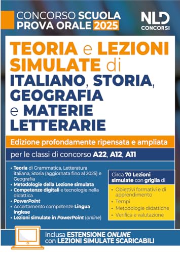Concorso scuola 2025. Lezioni simulate di italiano, storia e geografia e materie letterarie 2025 per la prova orale del concorso. Con - espansione online von Nld Concorsi