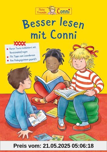 Conni Gelbe Reihe (Beschäftigungsbuch): Besser lesen mit Conni: Lesekompetenz stärken und fördern | Kombiniert mit spielerischen Rätseln und Ausmalaufgaben | Pädagogisch geprüft