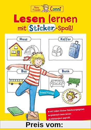 Conni Gelbe Reihe (Beschäftigungsbuch): Lesen lernen mit Sticker-Spaß: *** Mit Sticker-Belohnungssystem für mehr Lern-Motivation ***
