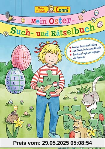 Conni Gelbe Reihe (Beschäftigungsbuch): Mein Oster-Such- und Rätselbuch: Beschäftigung für die Osterzeit für Kinder ab 4