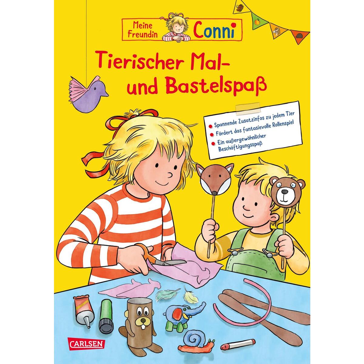 Conni Gelbe Reihe (Beschäftigungsbuch): Tierischer Mal- und Bastelspaß von Carlsen Verlag GmbH