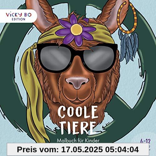 Coole Tiere - Malbuch für Kinder. 6-12 Jahre (Vicky Bo Edition)