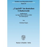 'Copyleft' im deutschen Urheberrecht.