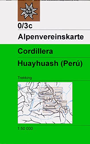 Cordillera Huayhuash (Perú): Trekkingkarte 1:50.000 (Alpenvereinskarten)