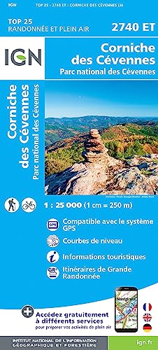 Corniche des Cévennes 1 : 25 000: Parc national des Cévennes (TOP 25)