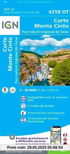 Corte Monte Cinto Parc National de Corse 1 : 25 000 Corte Monte Cinto Parc National de Corse 1 : 25 000