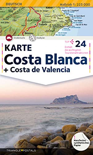 Costa Blanca, map: Map (Mapa) von Triangle Postals, S.L.