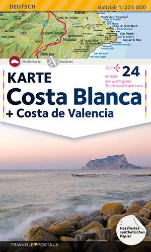 Costa Blanca: Map (Mapes) von Triangle Postals, S.L.