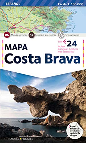 Costa Brava, mapa: Mapa von Triangle Postals, S.L.