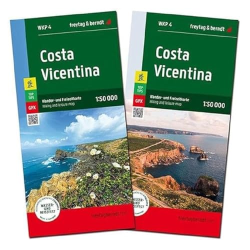 Costa Vicentina, Wanderkarte 1:50.000, freytag & berndt: Wanderkartenset mit zwei Blättern und Beiheft (freytag & berndt Wander-Rad-Freizeitkarten)