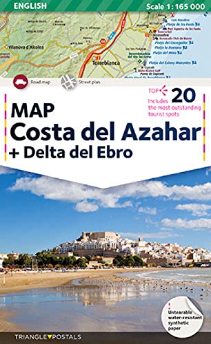 Triangle Postals, S.L. Costa del Azahar + Delta del Ebro, Vollfarbig, A4, Matte, Allgemeine Referenzkarte