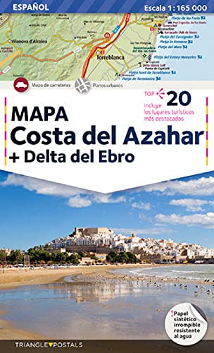 Costa del Azahar + Delta del Ebro, mapa: Mapa (Mapes)