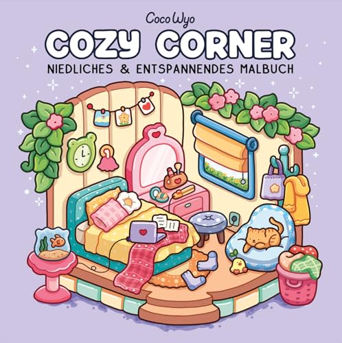 Cozy Corner: Malbuch für Erwachsene, Teenager und Kinder (Cozy Spaces Coloring) (Cozy Malbücher, Band 3) von Adrian & Wimmelbuchverlag