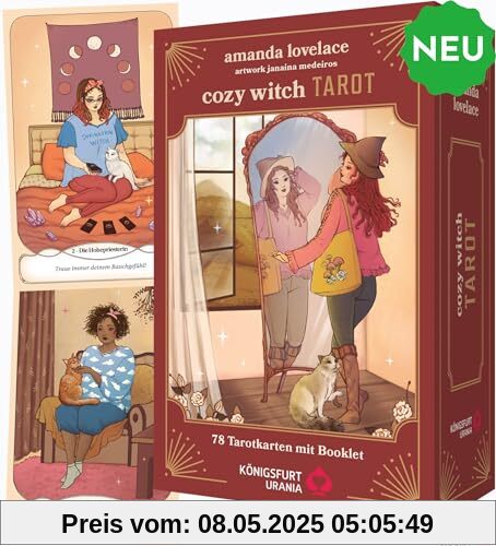 Cozy Witch Tarot - DAS Tarot für alle jungen Hexen!: 78 Tarot-Karten, Magnetdeckelschachtel mit Goldprägung und 128-seitiges Booklet Cozy Witch Tarot - DAS Tarot für alle jungen Hexen!: 78 Tarot-Karten, Magnetdeckelschachtel mit Goldprägung und 128-seitiges Booklet