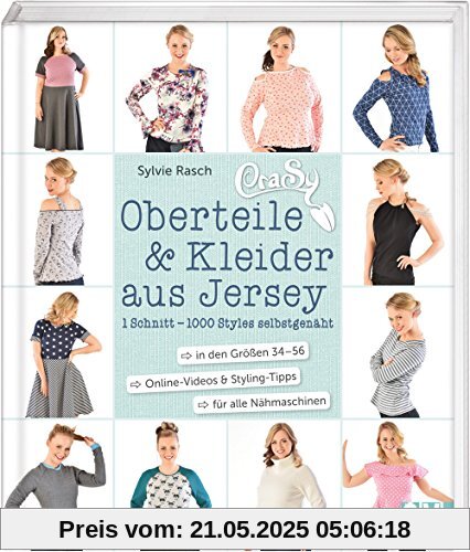 CraSy Oberteile & Kleider aus Jersey: 1 Schnitt - 1000 Styles selbstgenäht