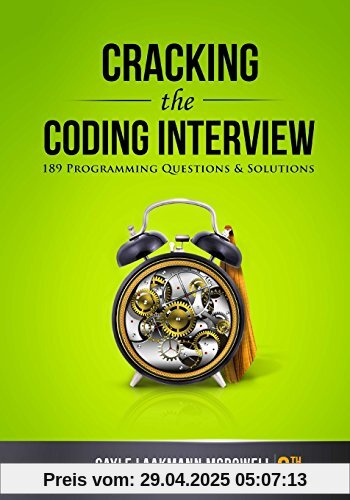 Cracking the Coding Interview, 6th Edition: 189 Programming Questions and Solutions