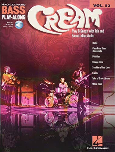 Cream (Hal Leonard Bass Play-Along, Band 52): Bass Play-Along Volume 52 (Hal Leonard Bass Play-Along, 52)