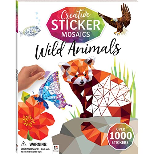 Creative Sticker Mosaics: Wild Animals (Kaleidoscope Sticker Mosaics)
