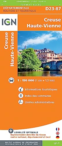Creuse - Haute-Vienne (721317) (Routier France départementale, Band 721317) von Institut Geographique National