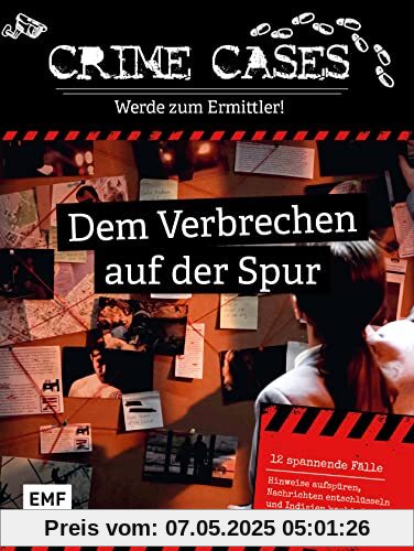 Crime Cases – Werde zum Ermittler! – Dem Verbrechen auf der Spur: 12 spannende Fälle für alle Krimi- und Escape Rätsel-Fans: Hinweise aufspüren, Nachrichten entschlüsseln und Indizien kombinieren Crime Cases – Werde zum Ermittler! – Dem Verbrechen auf der Spur: 12 spannende Fälle für alle Krimi- und Escape Rätsel-Fans: Hinweise aufspüren, Nachrichten entschlüsseln und Indizien kombinieren