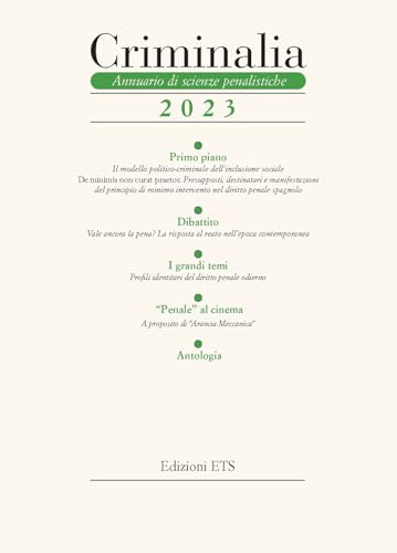 Criminalia. Annuario di scienze penalistiche (2023) von Edizioni ETS