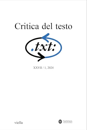 Critica del testo (2024) (Vol. 27) von Viella