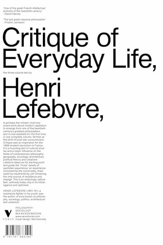 Critique of Everyday Life: The One-Volume Edition: The Three-Volume Text