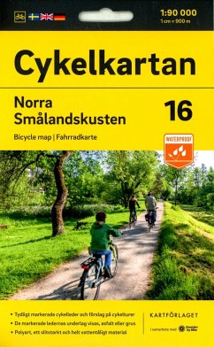 Cykelkartan Blad 16 Norra Smålandskusten von Kartbutiken - Nortstedts