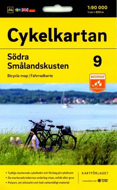 Cykelkartan Blad 9 Södra Smålandskusten von Kartbutiken - Nortstedts