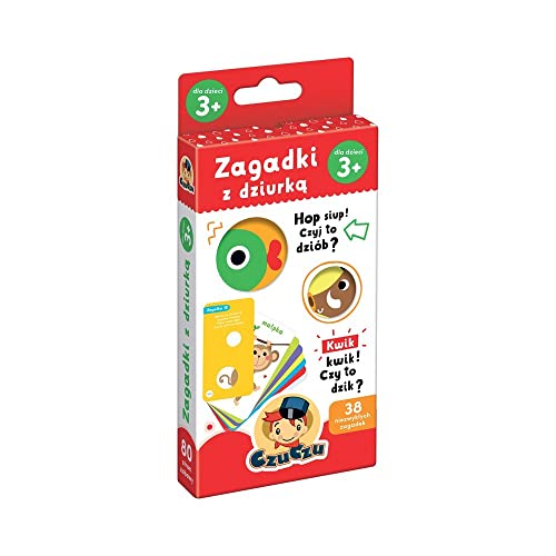 CzuCzu Zagadki z dziurka dla dzieci 3+