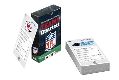 DAS NFL-Quartett: Alle Teams, alle Fakten | Offiziell lizenziertes NFL-Kartenspiel für American-Football-Fans aller Altersklassen DAS NFL-Quartett: Alle Teams, alle Fakten | Offiziell lizenziertes NFL-Kartenspiel für American-Football-Fans aller Altersklassen