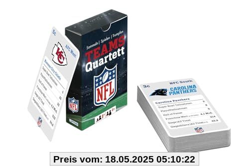 DAS NFL-Quartett: Alle Teams, alle Fakten | Offiziell lizenziertes NFL-Kartenspiel für American-Football-Fans aller Altersklassen DAS NFL-Quartett: Alle Teams, alle Fakten | Offiziell lizenziertes NFL-Kartenspiel für American-Football-Fans aller Altersklassen