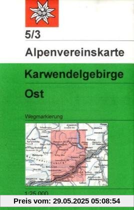 DAV Alpenvereinskarte 05/3 Karwendelgebirge Ost 1 : 25 000: Topographische Karte DAV Alpenvereinskarte 05/3 Karwendelgebirge Ost 1 : 25 000: Topographische Karte