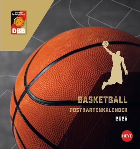 DBB Basketball Postkartenkalender 2025: Kleiner Kalender für Basketball-Fans. Die deutsche Basketball-Nationalmannschaft auf zwölf Fotos in einem Tischkalender