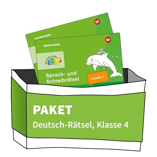 DIE BUNTE REIHE - Deutsch: Paket: Rätsel Klasse 4 (2 Hefte)