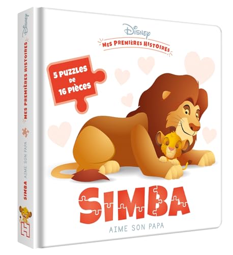 DISNEY BABY - Mes premières histoires - Simba aime son Papa - 5 grands puzzles - 16 pc von DISNEY HACHETTE