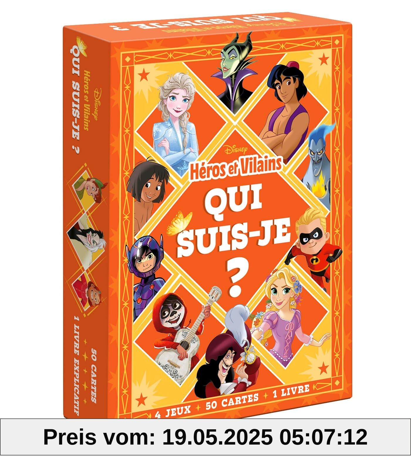 DISNEY - Qui suis-je ? - Boîte de jeu de cartes - Spécial Héros et Vilains DISNEY - Qui suis-je ? - Boîte de jeu de cartes - Spécial Héros et Vilains