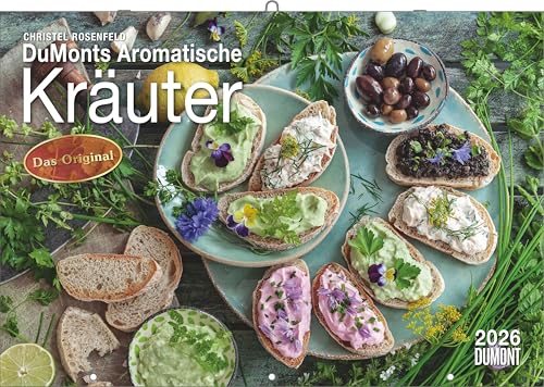 DUMONTS Aromatische Kräuter 2026 - Broschürenkalender - Wandkalender - mit Rezepten und Texten - Format 42 x 29 cm DUMONTS Aromatische Kräuter 2026 - Broschürenkalender - Wandkalender - mit Rezepten und Texten - Format 42 x 29 cm von DUMONT