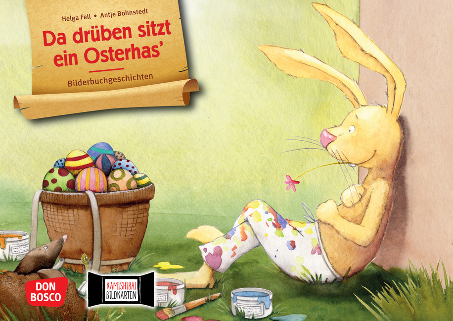 Da drüben sitzt ein Osterhas. Kamishibai Bildkartenset. von Don Bosco Medien