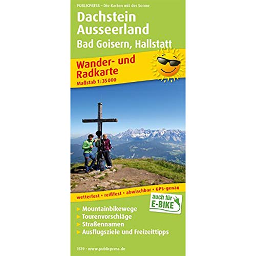 Dachstein, Ausseerland, Bad Goisern, Hallstatt: Wander- und Radkarte mit Ausflugszielen & Freizeittipps, wetterfest, reißfest, abwischbar, GPS-genau. 1:35000 (Wander- und Radkarte: WuRK) von Publicpress