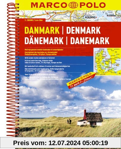Dänemark 1:200 000 (Spiralbindung)