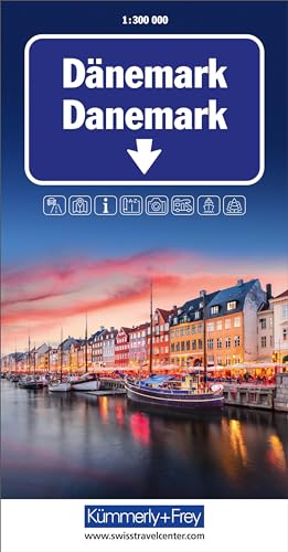 Dänemark Strassenkarte 1:300 000: Strassenkarte (Kümmerly+Frey Strassenkarten) von Kümmerly+Frey