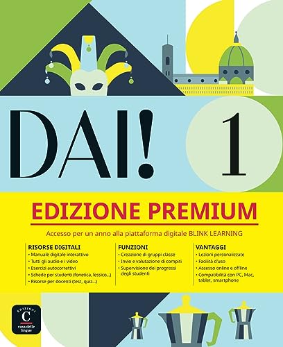 Dai! 1 A1 - Edizione Premium: Corso d'italiano. Libro dello studente e degli esercizi con audio e video + codice di accesso all’edizione digitale BlinkLearning (12 mesi) (Dai!: Corso d'italiano) von Klett Sprachen GmbH