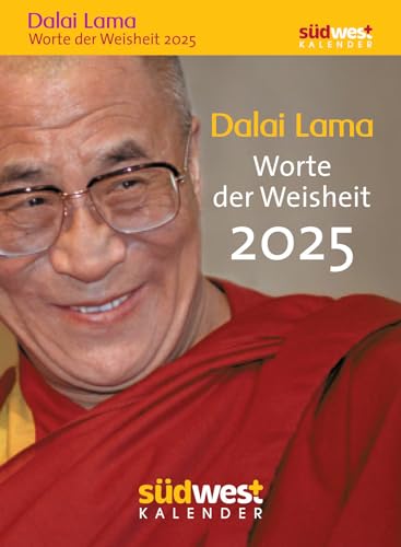 Dalai Lama - Worte der Weisheit 2025 - Tagesabreißkalender zum Aufstellen oder Aufhängen von Südwest Verlag