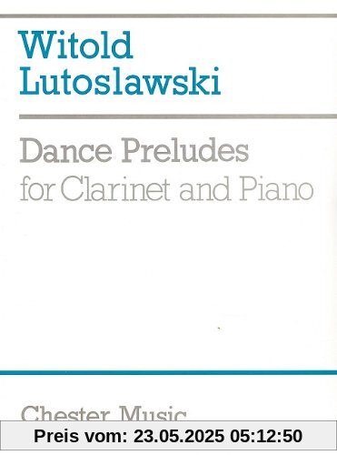 Dance Preludes for Clarinet and Piano