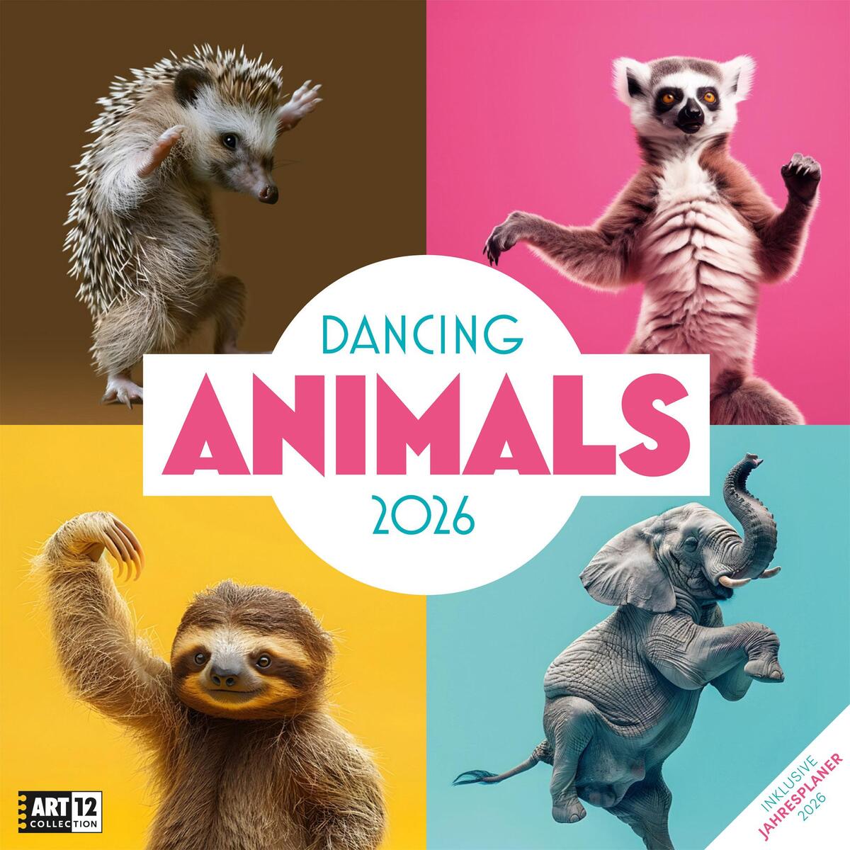 Dancing Animals Kalender 2026 - 30x30 Dancing Animals Kalender 2026 - 30x30 von Ackermann Kunstverlag