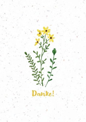 Danke!: Faltkarte aus Samenpapier (Gemeinsamzeit statt Krimskrams)