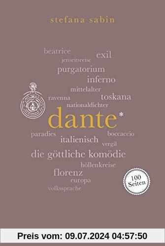 Dante. 100 Seiten (Reclam 100 Seiten)