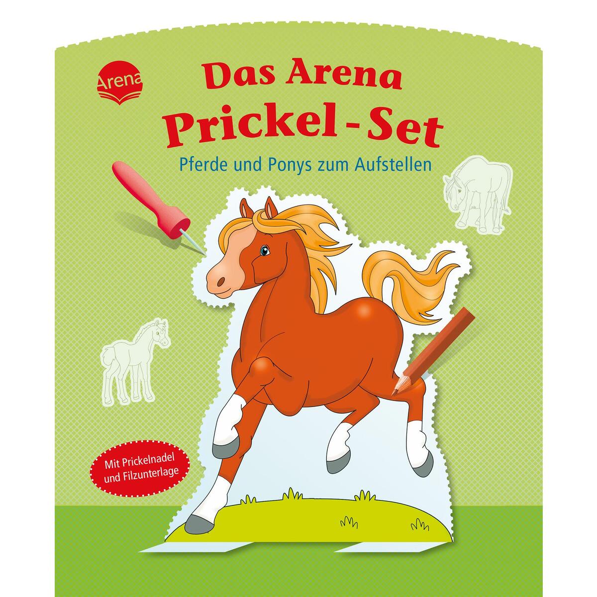 Das Arena Prickel-Set. Pferde und Ponys zum Aufstellen von Arena Verlag GmbH